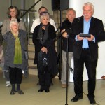 Director of the Gallery “Titanikas” Dr. Viktoras Liutkus make a speech on the opening