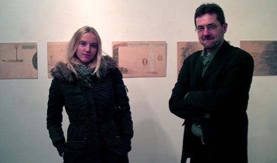 artists-book-crator-Evaldas-Mikalauskis-with-daughter-Ona